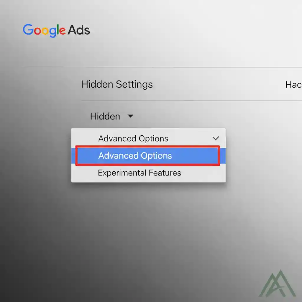 تنظیمات پنهانی Google Ads