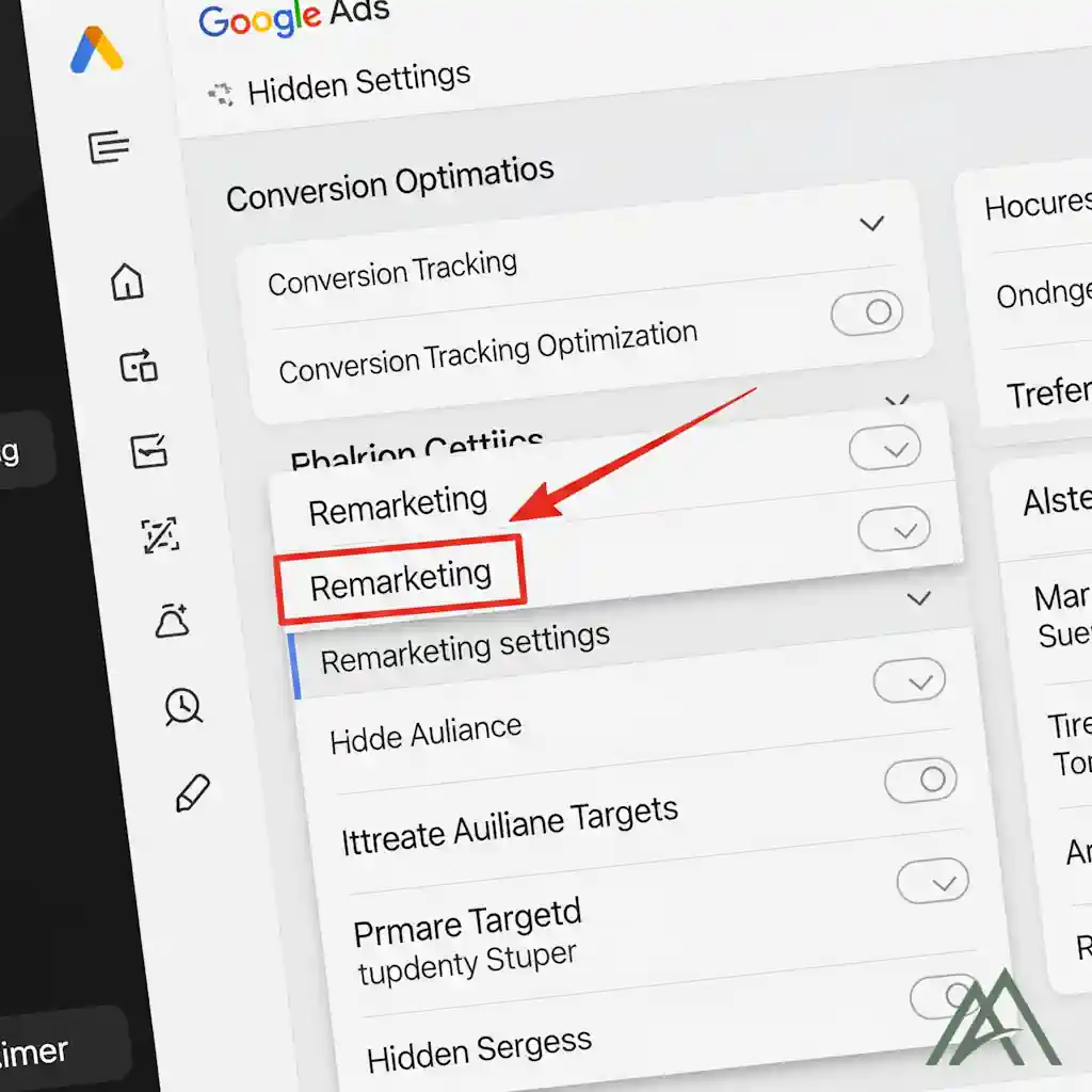 تنظیمات پنهانی Google Ads