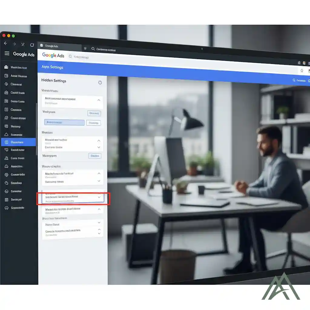 تنظیمات پنهانی Google Ads
