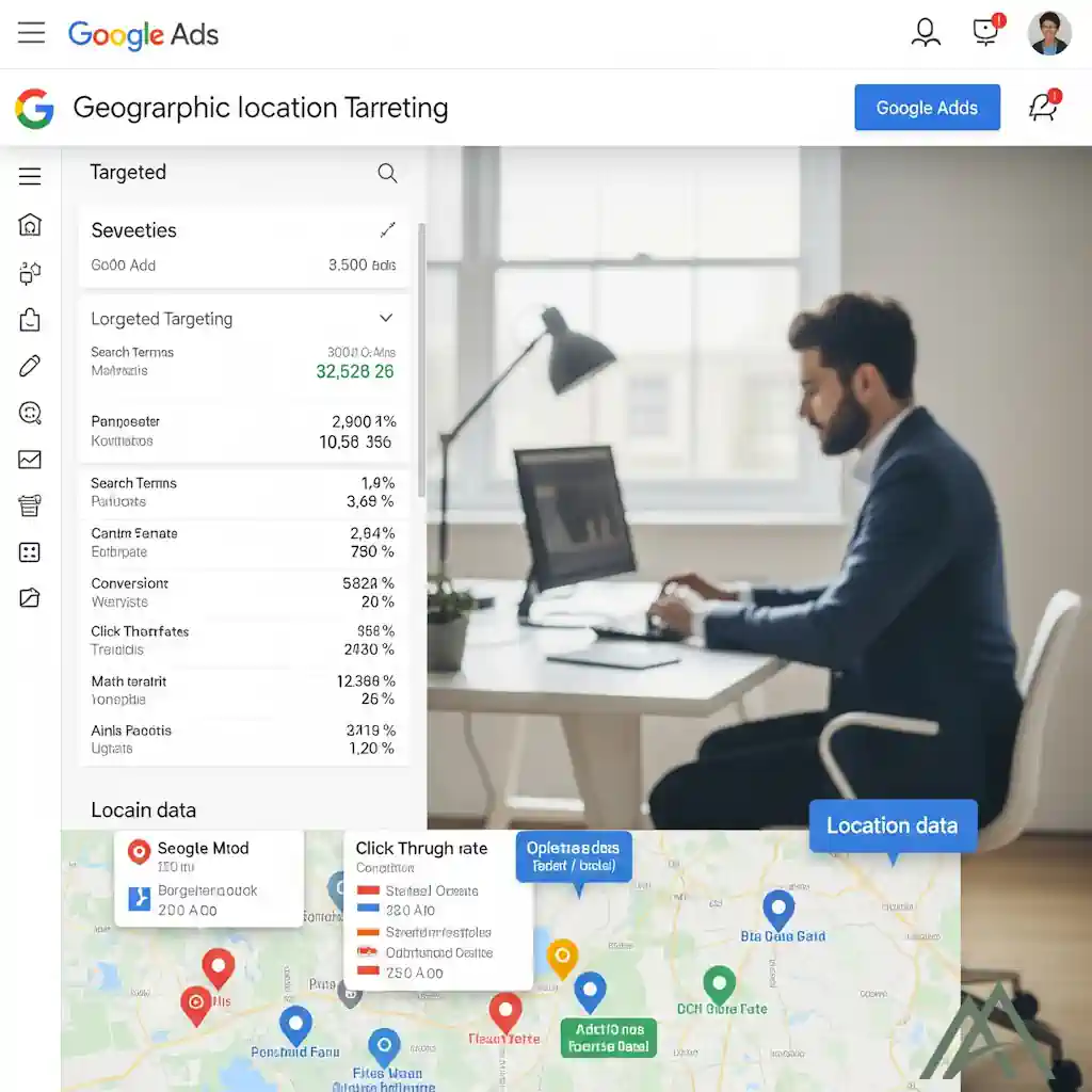 هدف گذاری مکان جغرافیایی در google ads