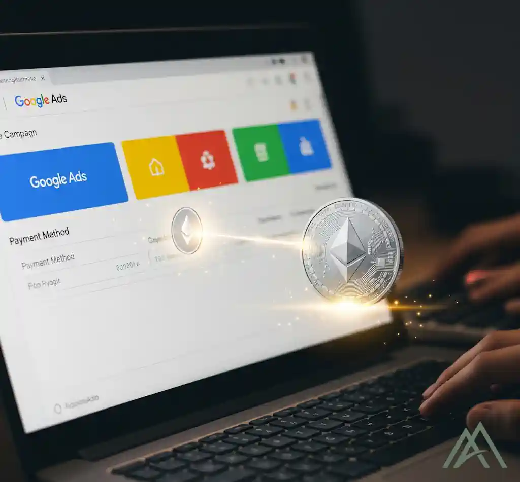 شارژ گوگل ادز با ارز دیجیتال